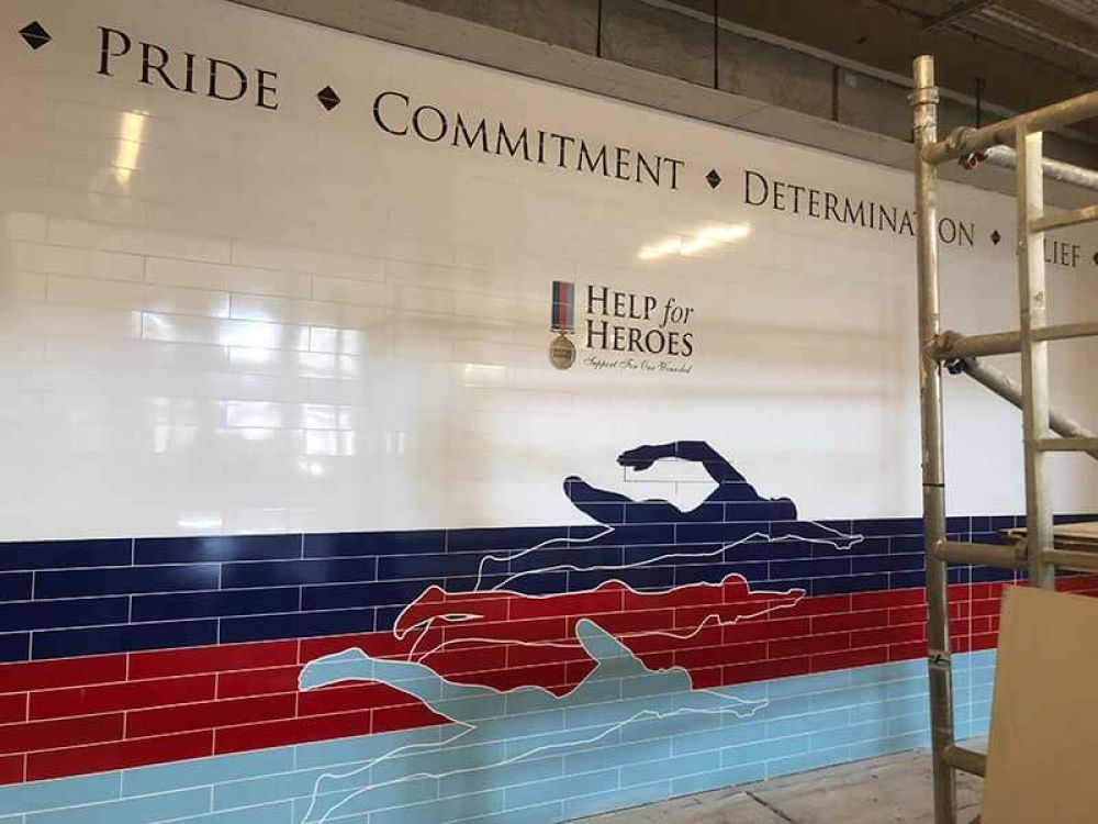 help for heros tiled pool