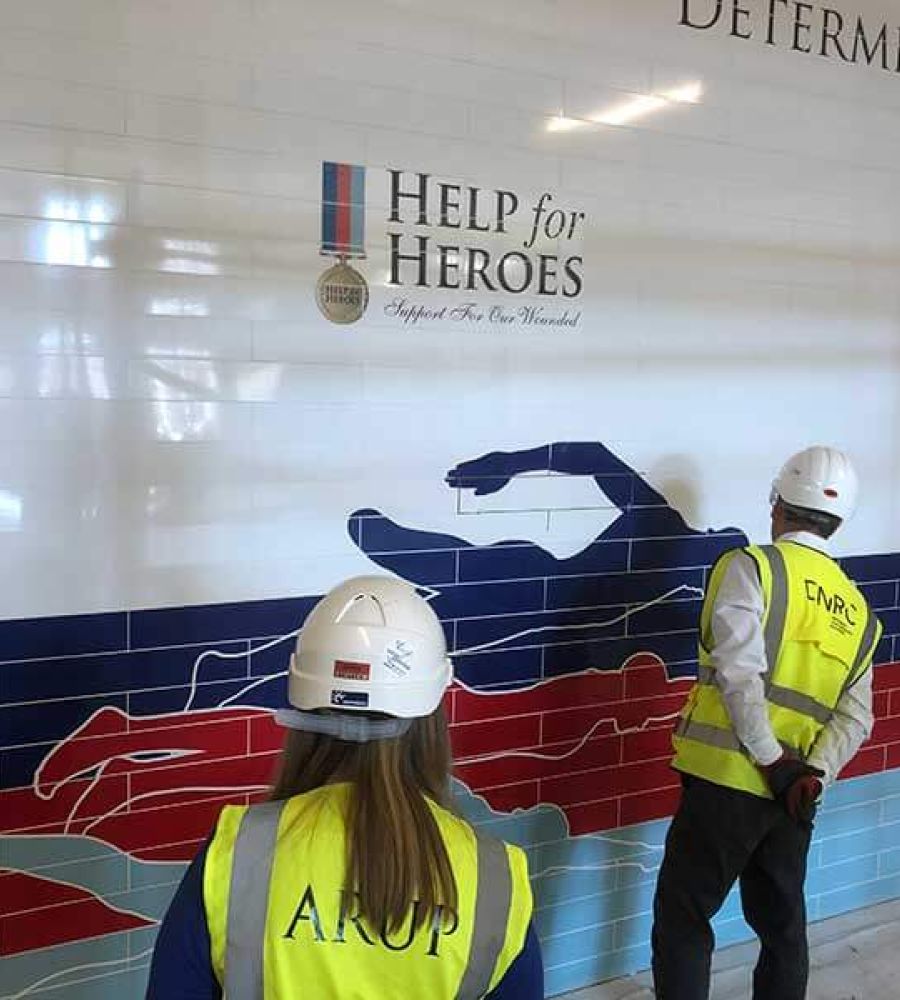help for heros tiled pool