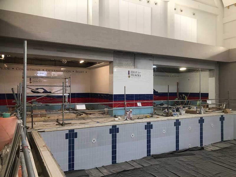 help for heros tiled pool