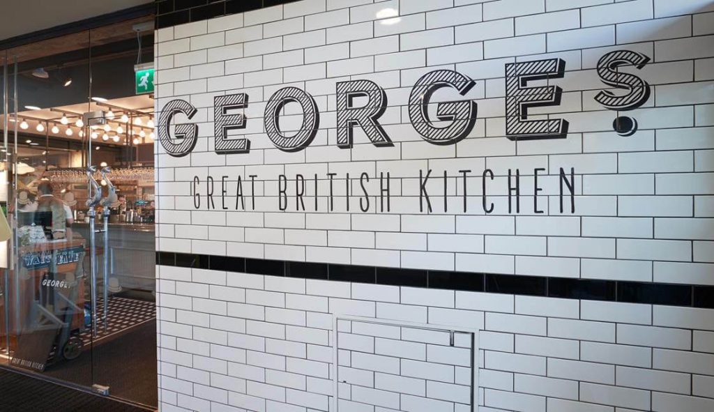 Georges Great British Kitchens wall signage