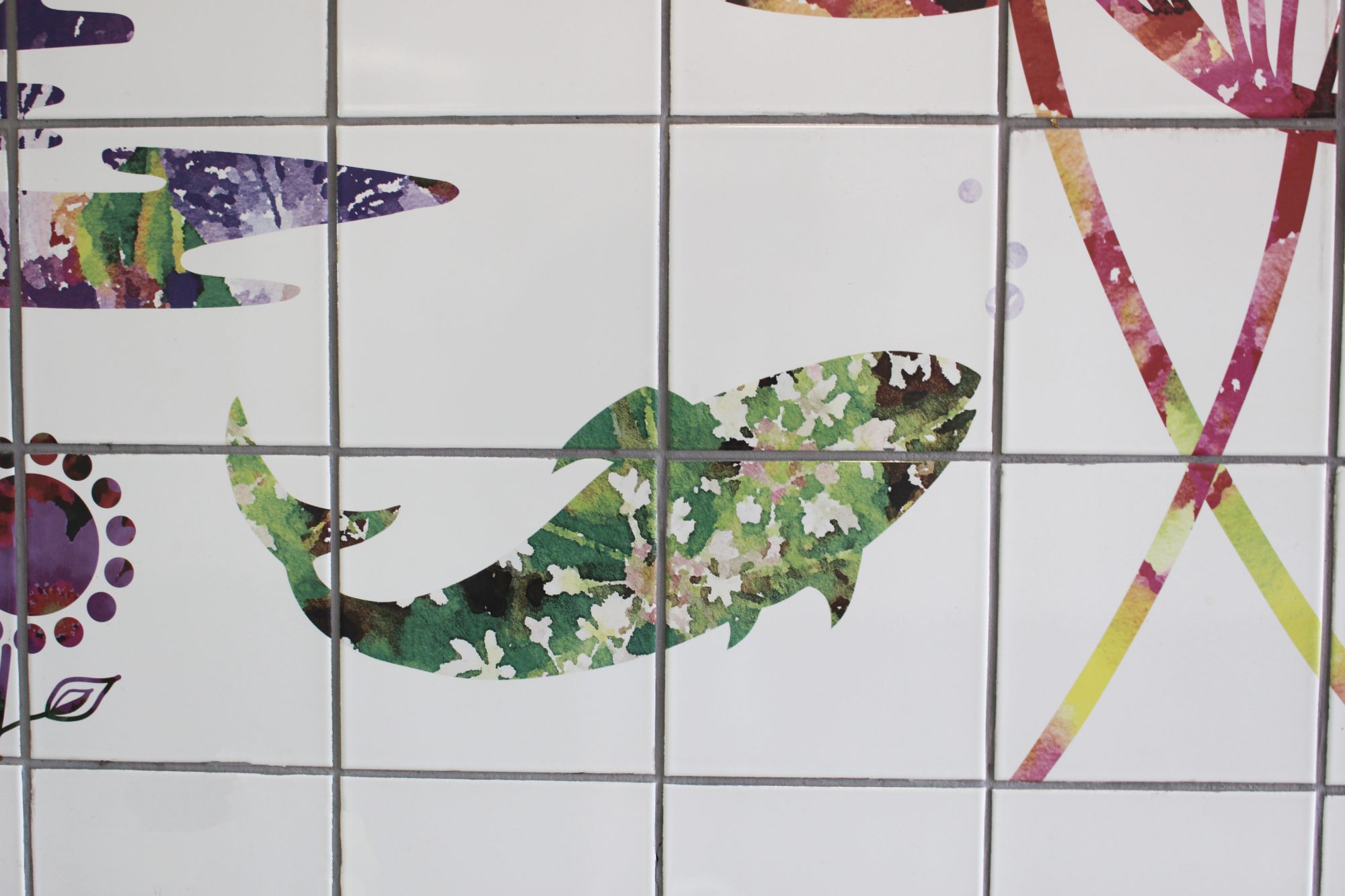 What is a tile mural?